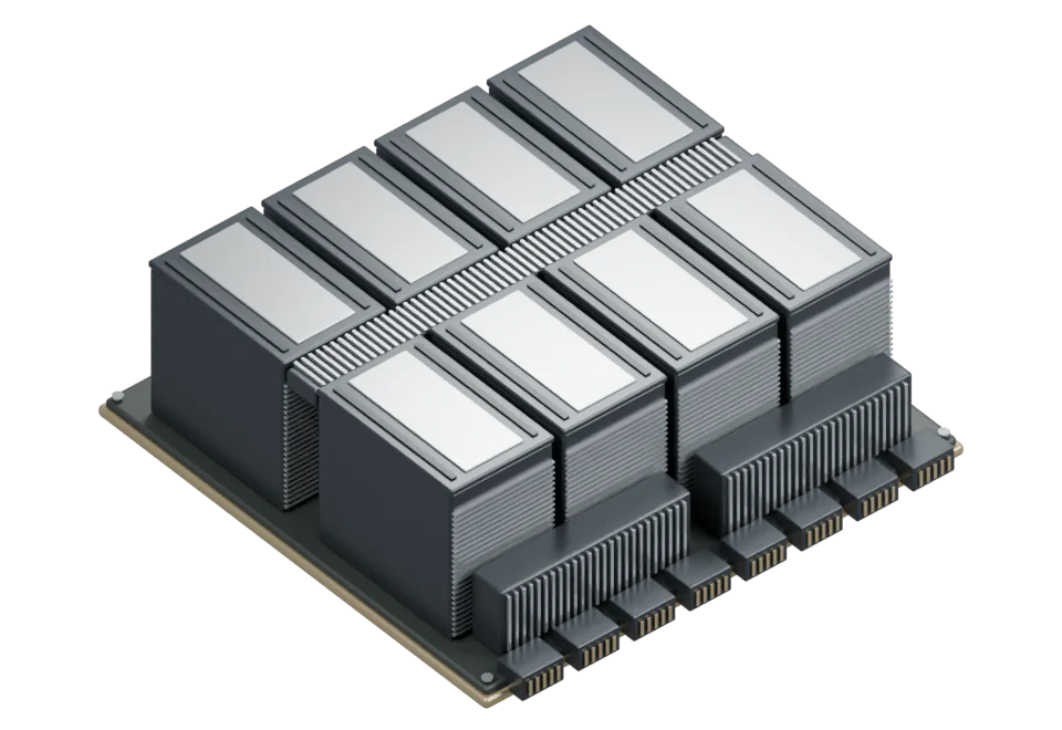 3D visualisation based on the NVIDIA HGX B300 platform.
